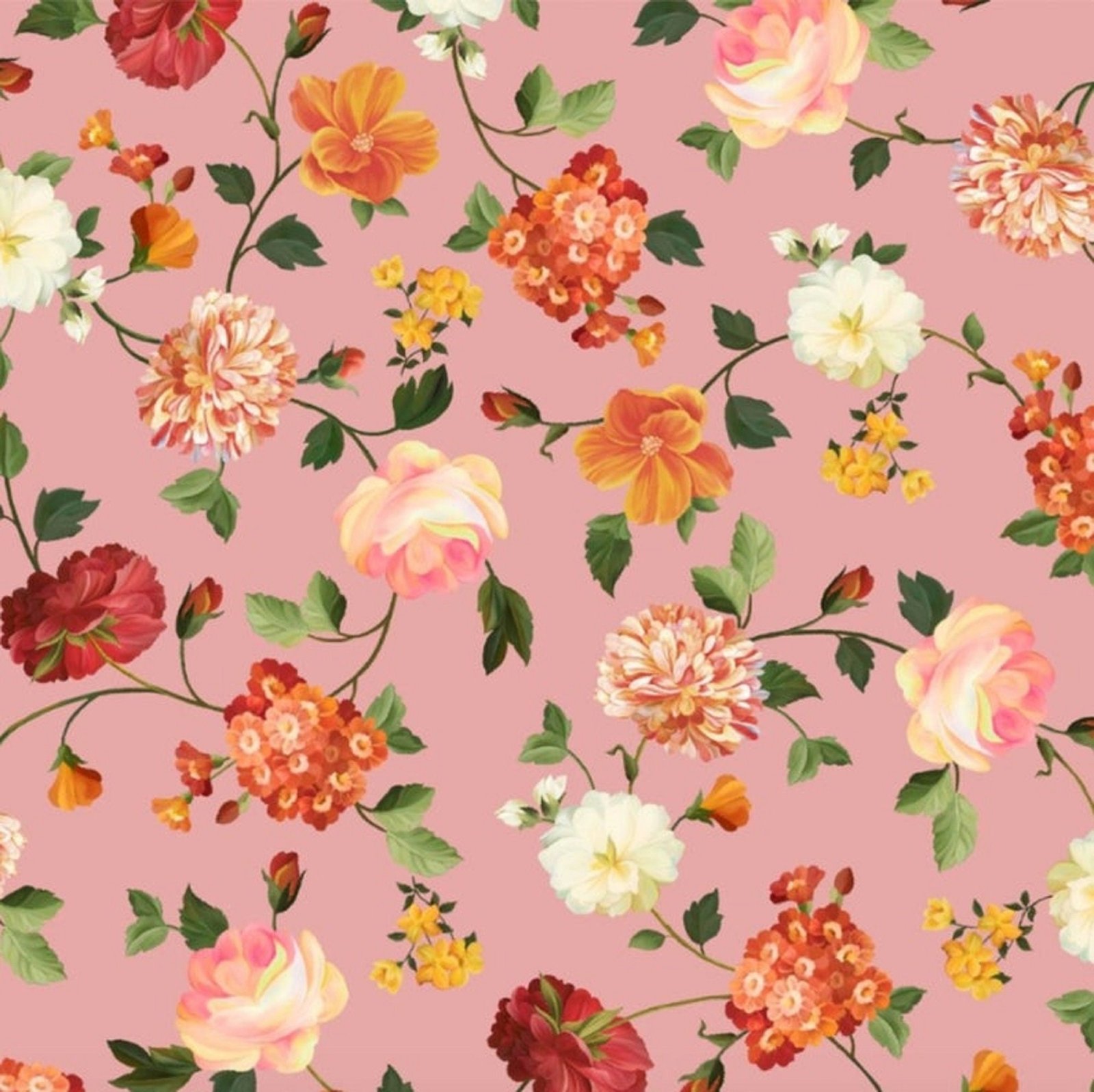 Les Fleurs by Ivy Lane for Quilting Treasures 24358-P sold by 1/2 yd