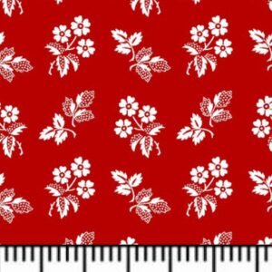 Redwork Revival by Color Principle by Henry Glass 8363-88 sold by yard