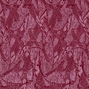 Sashiko Birds In Flight Medium Pink by RJR Fabrics sold by 1/2 yd.