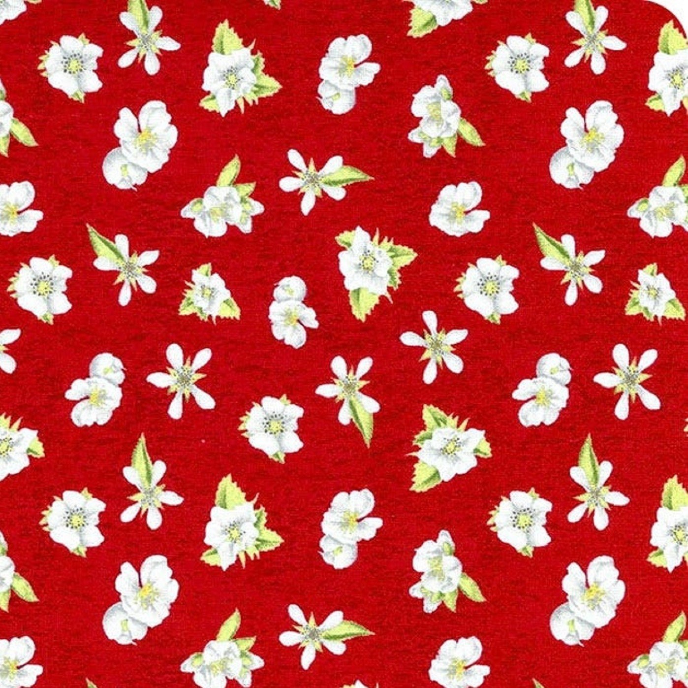 Berry Sweet by Wilmington 13006-371 Red sold by 1/2 yd.