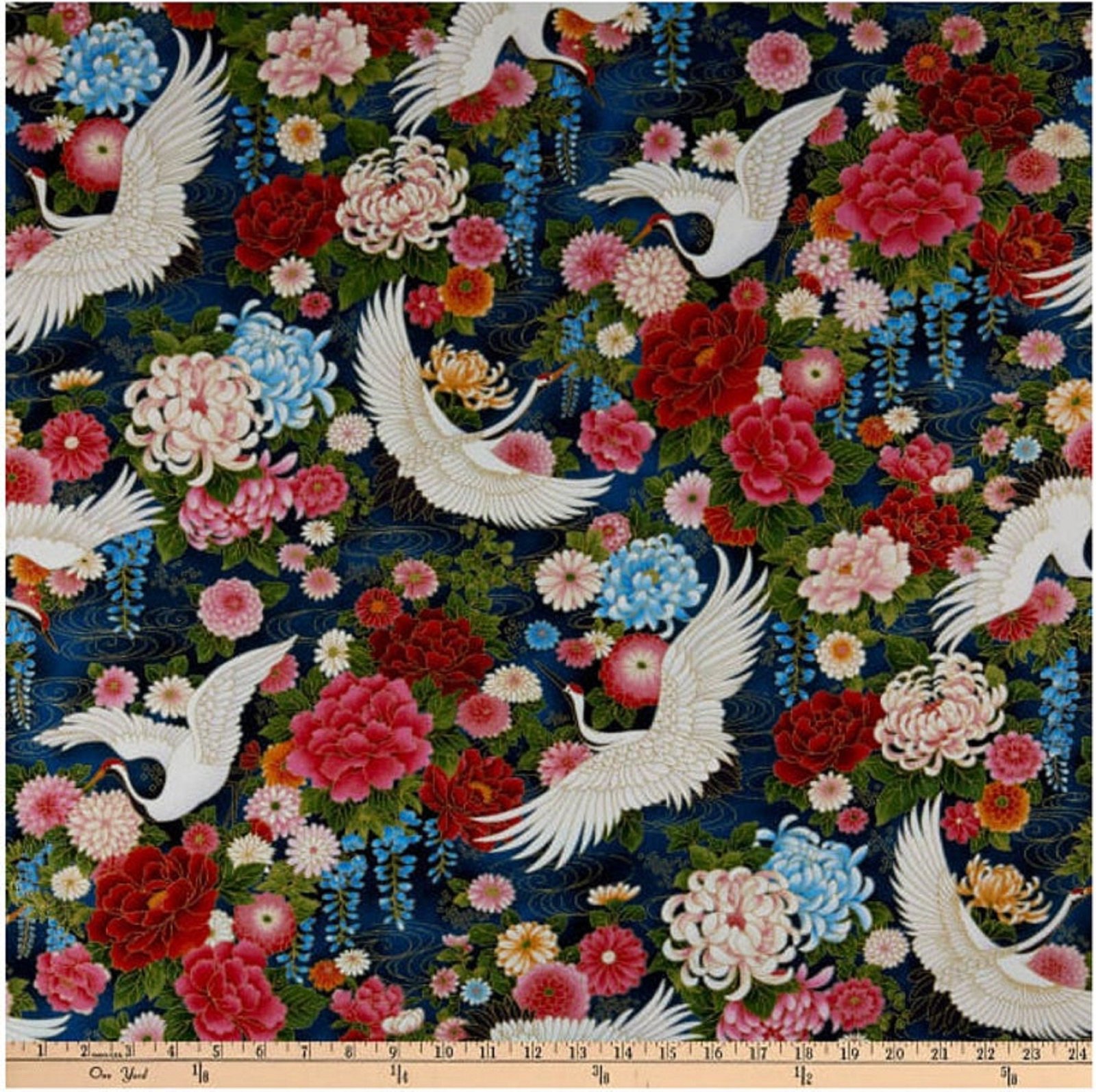 Windsong by Oasis Fabrics 60-26401 Blue one yard only