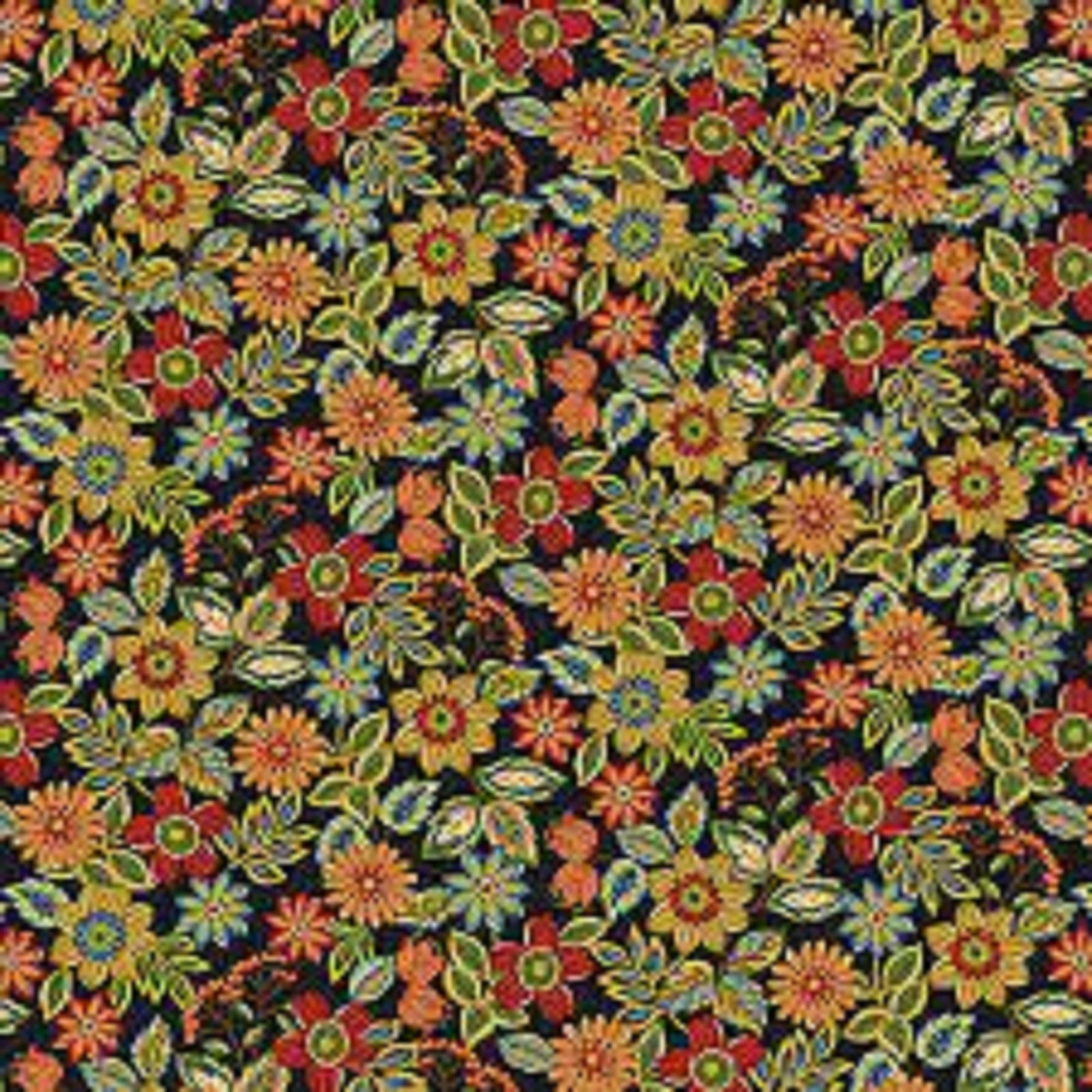 Farm To Market by Jan Mott Crane for Henry Glass 2562-99 sold by 1/2 yd.