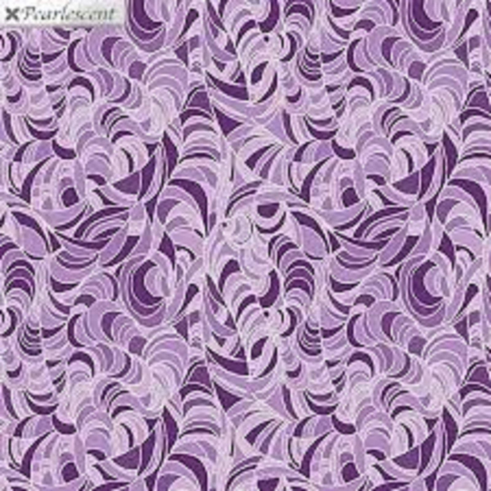 Lilyanne by Anna Lauer for Benartex 6724P-66 Purple Ripple Pearlescent  one yard only