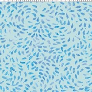 Fresh Batiks by Clothworks 009-32 Aqua Drops sold by the 1/2 yd.