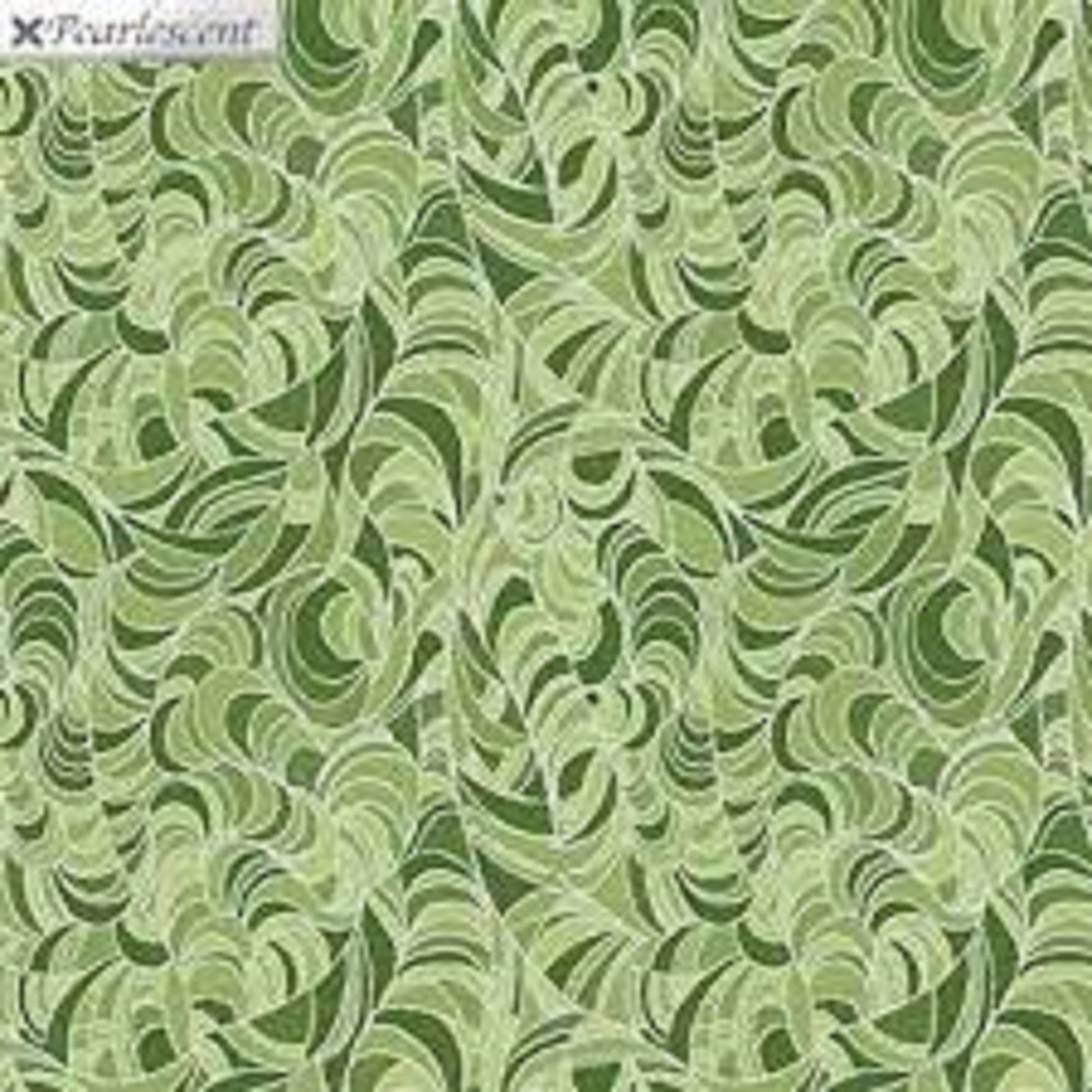 Lilyanne by Anne Lauer for Benartex 6724O-44 Green Pearlscent one yard only