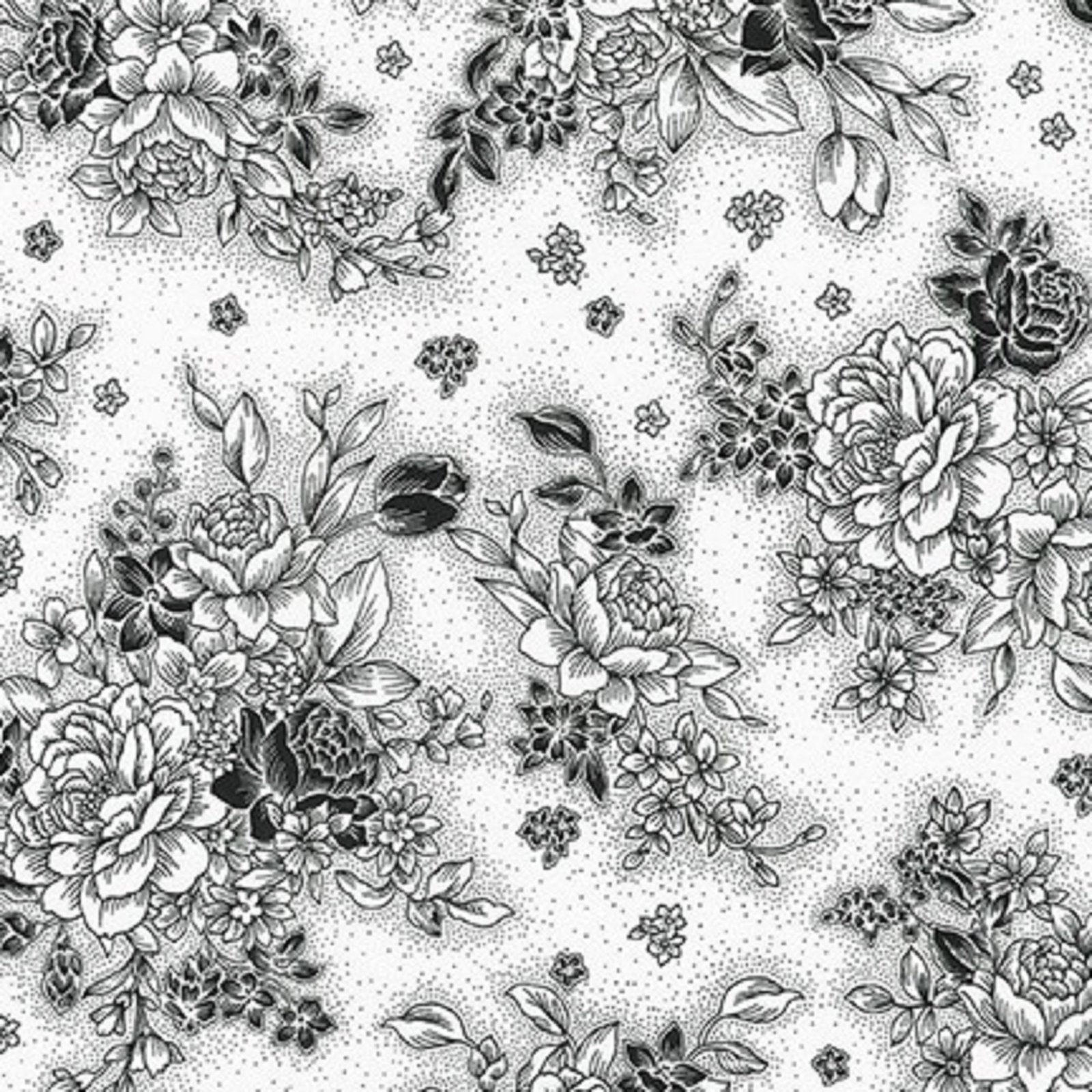 Black and White by Robert Kaufman ELC-73869-1 sold by the 1/2 yd.