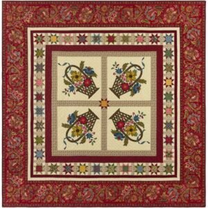 Baltimore Baskets Quilt Kit by Marcus Bros. Textiles 71"X71"