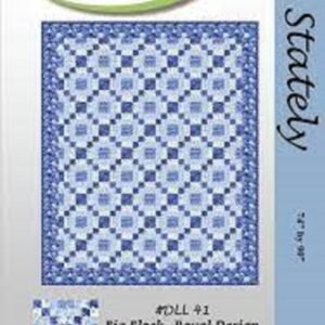Bluebell Stately Quilt Kit Using fabrics from the Bluebell Collection by Nancy Gere for Windham Fabrics 74"X90