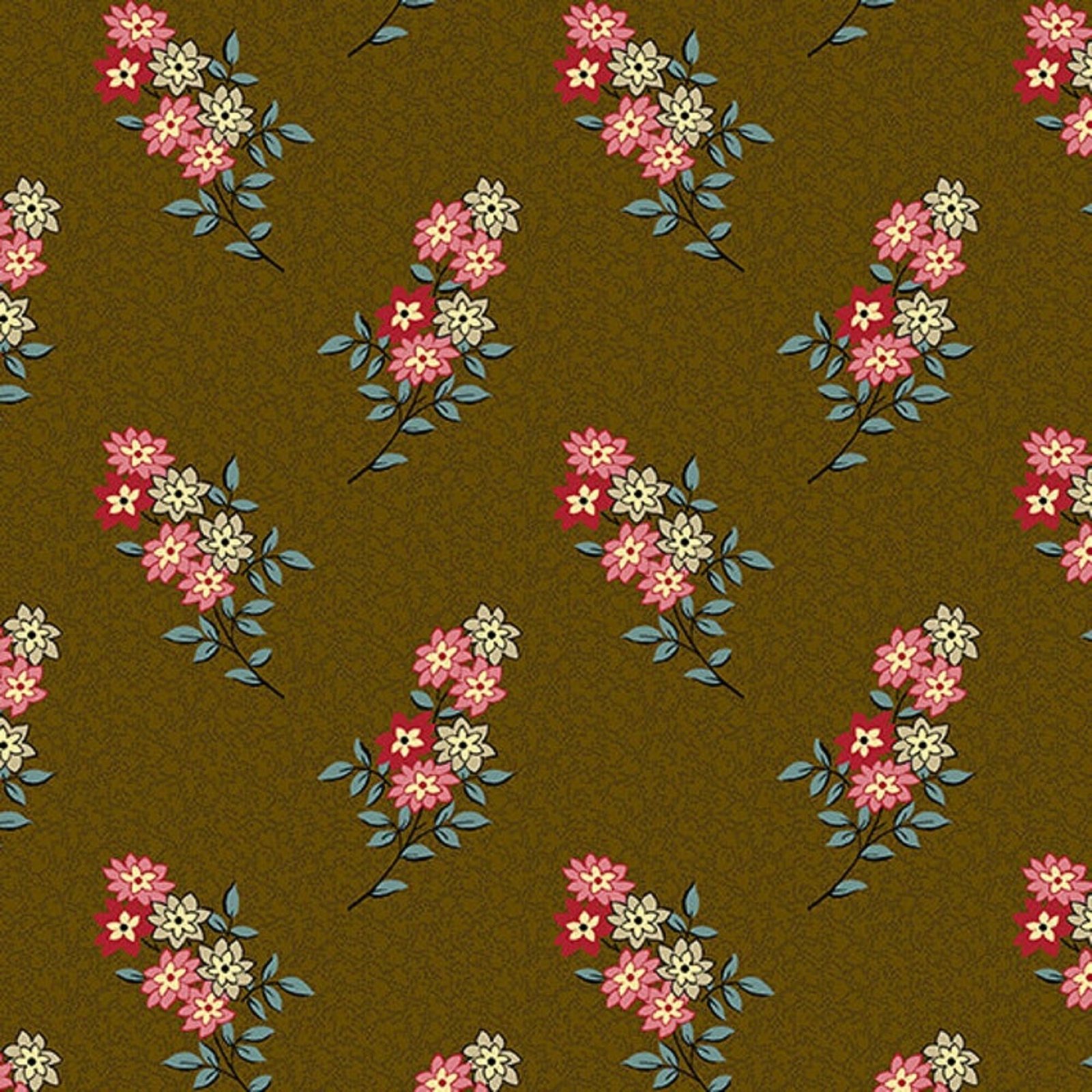 Nana's Flower Garden "100 Years" by Max&louise for Andover 9533-N1 one yard remnant