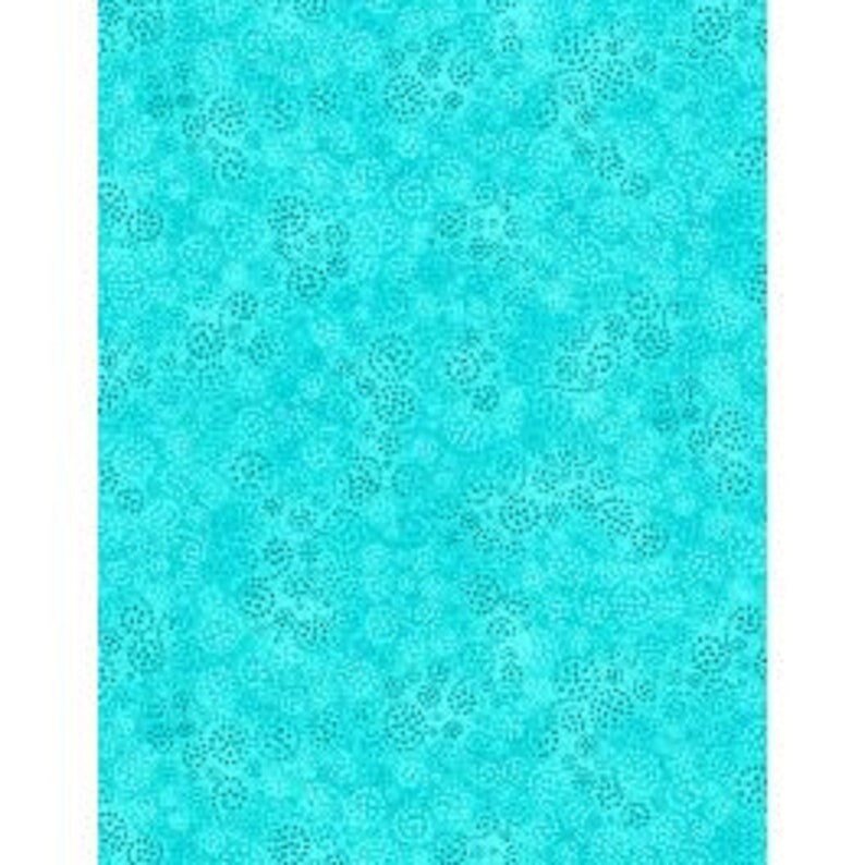 Essentials Brights Sparkles by Wilmington Prints 39055-470 Turquoise one 29" Remnant