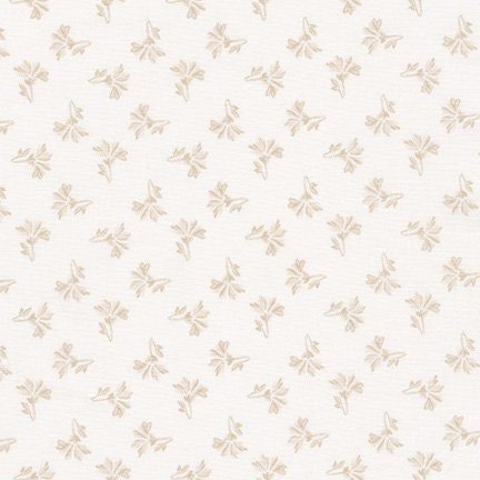 Pretty Sweet Tonal Flower Spray by Debbie Beaves for Robert Kaufman 20153-14 Cream sold by the 1/2 yd.