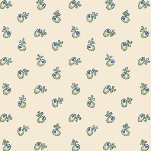 Yellow Sky by Laura Berringer for Marcus Fabrics 2133-Ivory sold by the 1/2 yd.