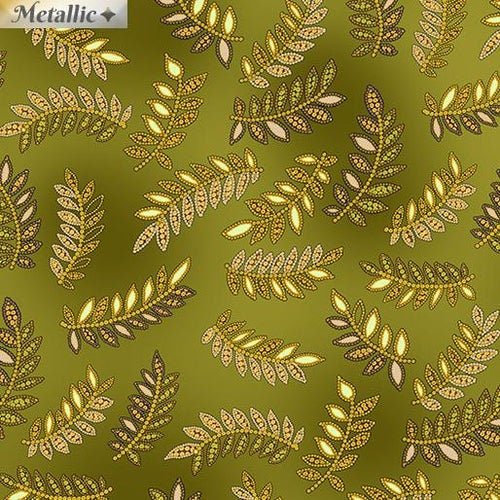 Radiance Ferns by Greta Lynn for Kanvas 9745M-44  1/2 yd. remnant