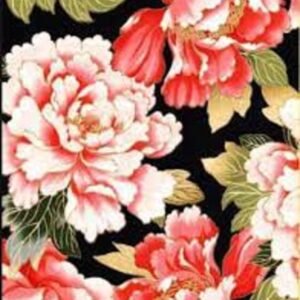 Tadashi by Anna Fishkin for Red Rooster 24138 Black sold by the 1/2 yd.