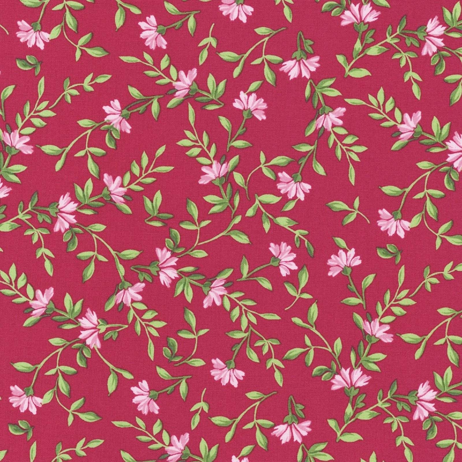 Pretty Sweet by Debbie Beaves for Robert Kaufman 20151-106 Red Blossom sold by the 1/2 yd.