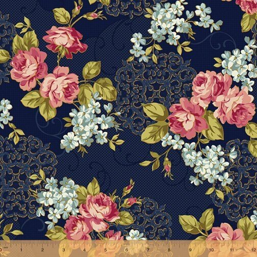 Spellbound by Katia Hoffman for Windham Fabrics 51962M-1 35-1/2" remnant