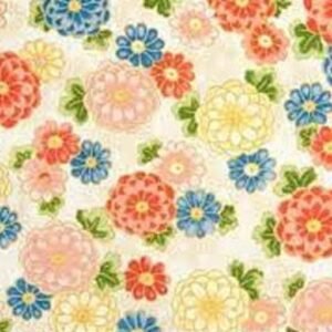 Akahana by Red Rooster Fabrics 25825-cream sold by the 1/2 yd.