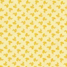 Pretty Sweet by Debbie Beaves for Robert Kaufman FLH20153-130 Sunshine sold by the 1/2 yd.