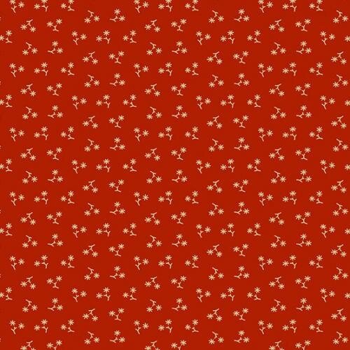 Belle Rose by Renee Nanneman for Andover 9726-Red sold by the 1/2 yd.