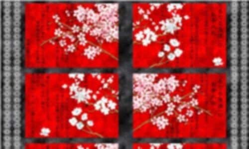 Hanami Falls Panel by Yuko Hasegawa for Wilmington Prints 64765-931 24"X44"  panel