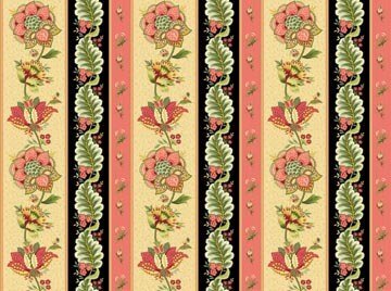 Glengarry Manor Border Stripe by Deborah Edwards for Northcott 20762 1yd 35" sold as one piece