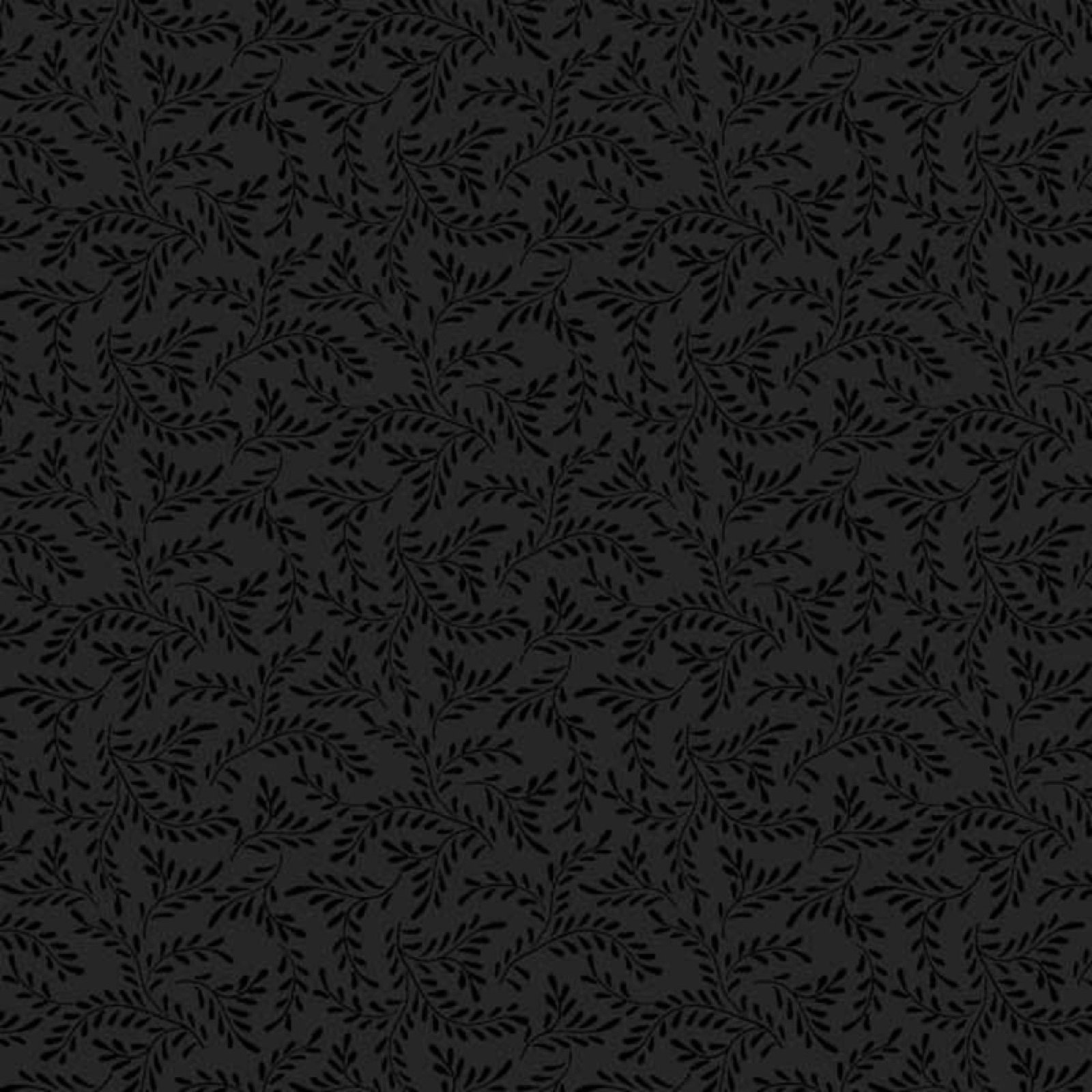 Midnight Essentials Sprigs by Wilmington Prints 39095-999 Black one yard 12" remnant