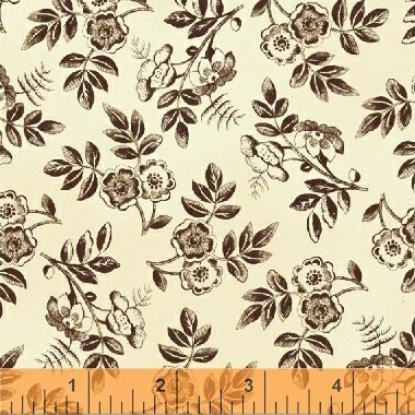 Simply Red by Mary Koval for Windham Fabrics 42893-3 sold by the 1/2 yd.