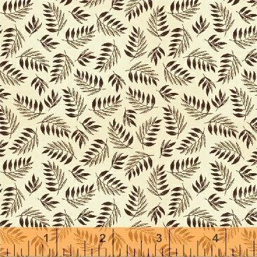 Simply Red by Mary Koval for Windham Fabrics 42894-3 Natural sold by the 1/2 yd.