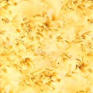 Day lily 118" wide by Fabri-quilt 183-2556 Yellow Tonal sold as one piece  3 yds.