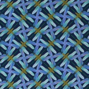 Dance Of the Dragonflies by Maria Kalinowski for Kanvas 8502M-55 sold by the 1/2 yd.