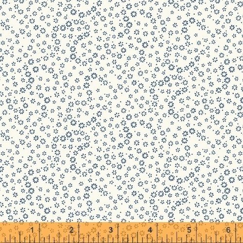 Azul Dainty Daisies by Windham 51808-2 White sold by the 1/2 yd.