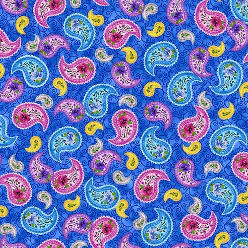 Spring Sensations by Quilting Treasures 28797-B Blue sold by the 1/2 yd.
