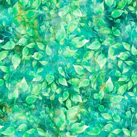 Valencia by Dan Morris for Quilting Treasures 29038-H Green sold by the 1/2 yd.