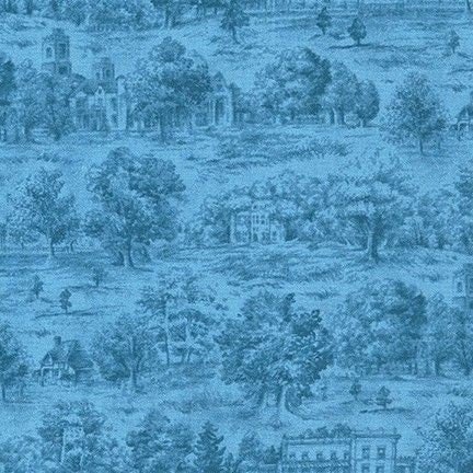 On The Road by Studio K for Robert Kaufman SRKM  19886-62 Indigo sold by the 1/2 yd.