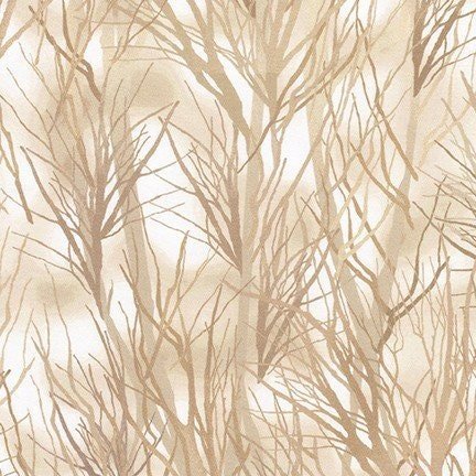 Winter Visitors by Hyun Joo Lee for Robert Kaufman AYHD 20223-160 Taupe sold by the 1/2 yd.