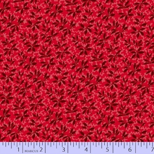 Collector's Gallery by Faye Burgos for Marcus Fabrics R37-1209-0111 Red sold by the 1/2 yd.