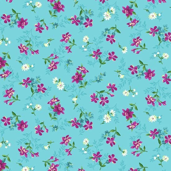 Bungalow Garden by Laura Berringer for Marcus Fabrics R210224-Blue sold by the 1/2 yd.