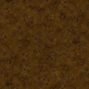 Essentials Brights Sparkles by Wilmington Prints 39055-299 Dk. Chocolate sold by the 1/2 yd.