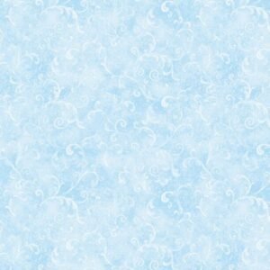 Essentials Filigree by Cynthia Coulter for Wilmington 42324-400 Lt. Blue sold by the 1/2 yd