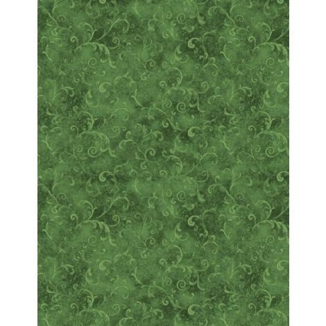 Essentials Filigree by Cynthia Coulter for Wilmington 42324-779 Green sold by the 1/2 yd