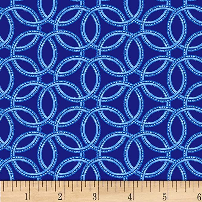 Blue Dream by Diannart for Henry /glass 1473 Blue one yard only
