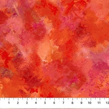 Flamenco by Northcott DP25035-24 Red one yard 34" remnant