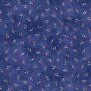 Delilah By Whistler Studios for Windham Fabrics 52926-6 Blue sold by the 1/2 yd.