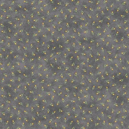 Delilah By Whistler Studios for Windham Fabrics 52926-2 Gray sold by the 1/2 yd.