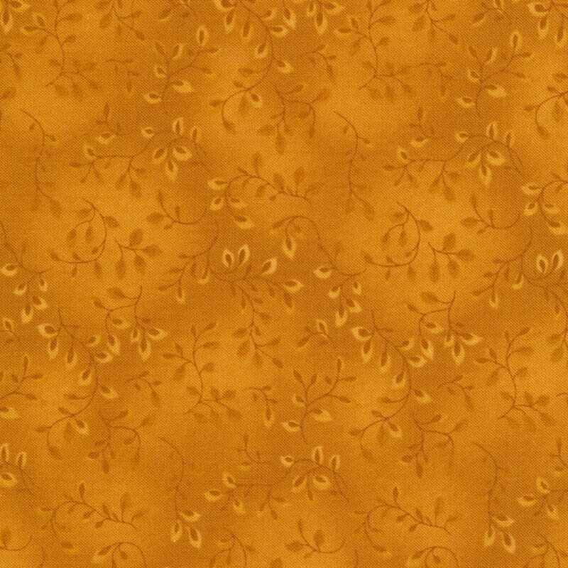 Folio Basics by Henry Glass & Co. 7755-33 Gold Vines sold by the 1/2 yd.