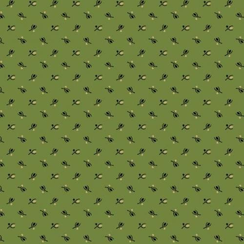 Paula's Companions by Paula Barnes for Marcus Fabrics R220313 Green sold by the 1/2 yd.