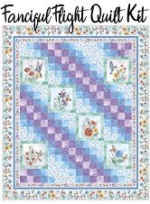 Fanciful Flight Quilt Kit by Wilmington Prints  72-1/2"X86-1/2"
