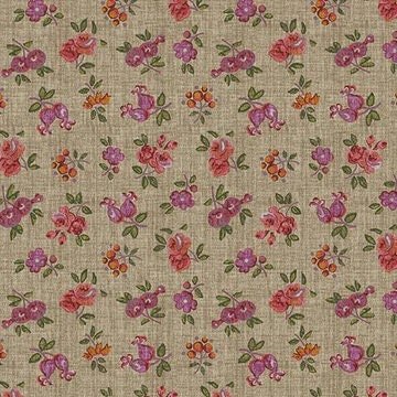 English autumn by Jan Shore for Benartex 9446-71 Med. Tan sold by the 1/2 yd.