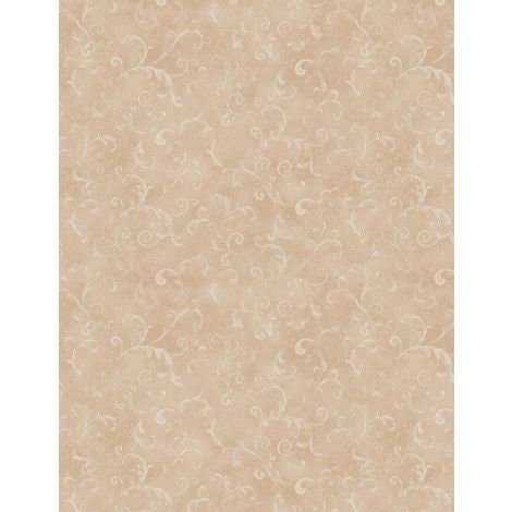 Essentials Filigree by Wilmington Prints 42324-122 Tan sold by the 1/2 yd.