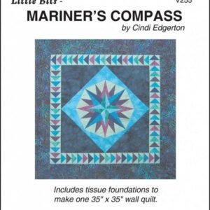 Mariner's Compass Wall Hanging  Pattern by Cindi Edgerton V255 35"X35"